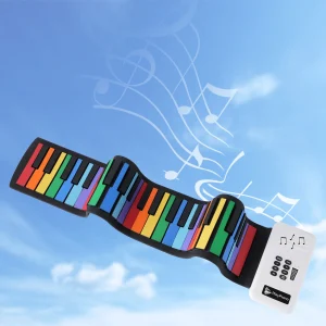49 Keys Digital Keyboard Soft Silicone Flexible Roll Up Piano Gift for Children