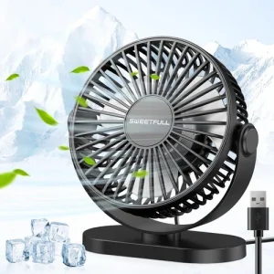 Desktop Wall Mounted Mini Electric Fan Mute 3 Speed Adjustment Portable USB Fan-