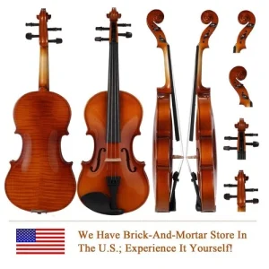 Complete Beginner Violin Kit - Shoulder Rest, Mute, Stickers